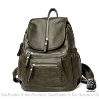 Sac à dos femme cuir tendance - modèle Vert - Sac Roche ™