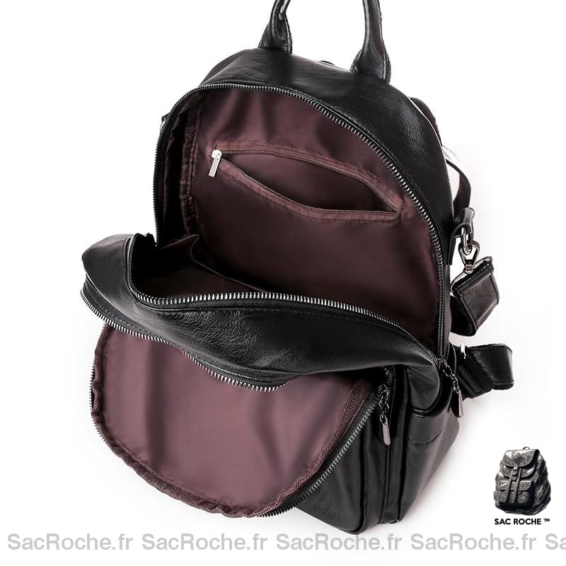 Sac À Dos Femme Cuir Uni