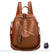 Sac à dos femme cuir uni - modèle Marron - Sac Roche ™