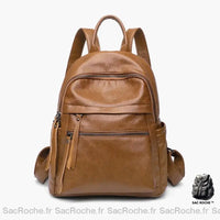 Sac à dos femme cuir ville - modèle Marron - Sac Roche ™