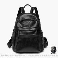 Sac À Dos Femme Cuir Ville Noir Sac