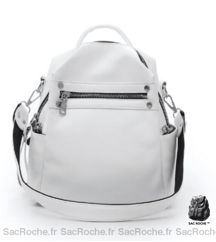 Sac à dos femme style décontracté - Blanc - Sac à dos scolaire Sac à dos