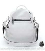 Sac à dos femme décontracté - modèle Blanc - Sac Roche ™