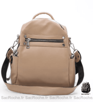 Sac à dos femme décontracté - modèle Marron - Sac Roche ™