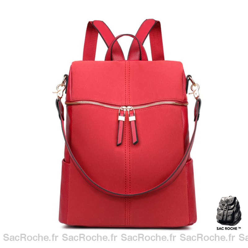 Sac À Dos Femme En Daim - Bandoulière Fourre Tout Rouge Sac A Dos Femme