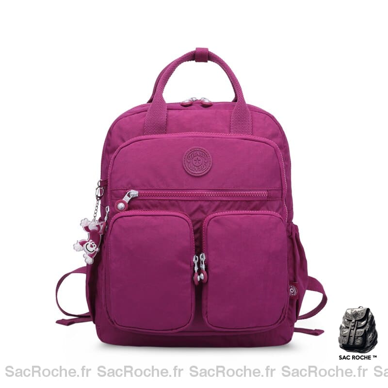Sac À Dos Femme En Tissu Petit Fushia / 38X11X30Cm Petit Dos Femme