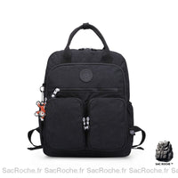 Sac à dos femme en tissu petit - modèle Noir / 38x11x30CM - Sac Roche ™