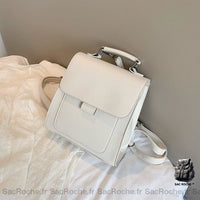 Sac à dos femme épuré en petit format - modèle Blanc - Sac Roche ™