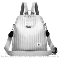 Sac à dos femme étanche ordinateur - modèle Gris - Sac Roche ™