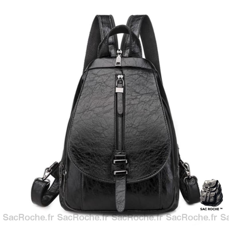 Sac à dos été en cuir PU pour femme - Noir - Sac à dos Sac à main pour femmes