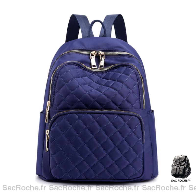 Sac À Dos Femme Hydrofuge - Grande Capacité Matelassé Bleu Sac A Dos Femme