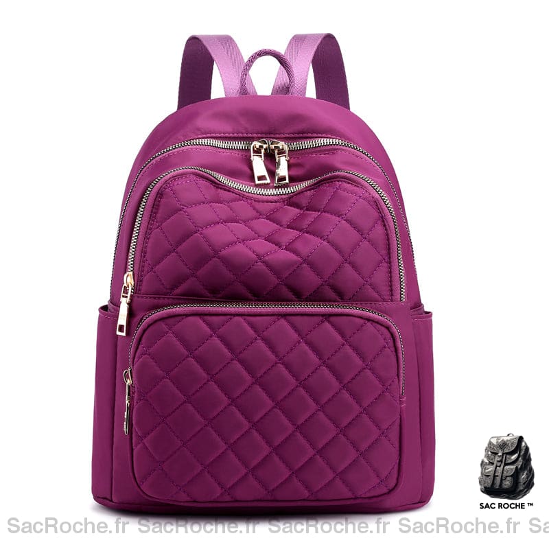 Sac à dos décontracté et imperméable pour femme - Violet - Sac à dos Sac