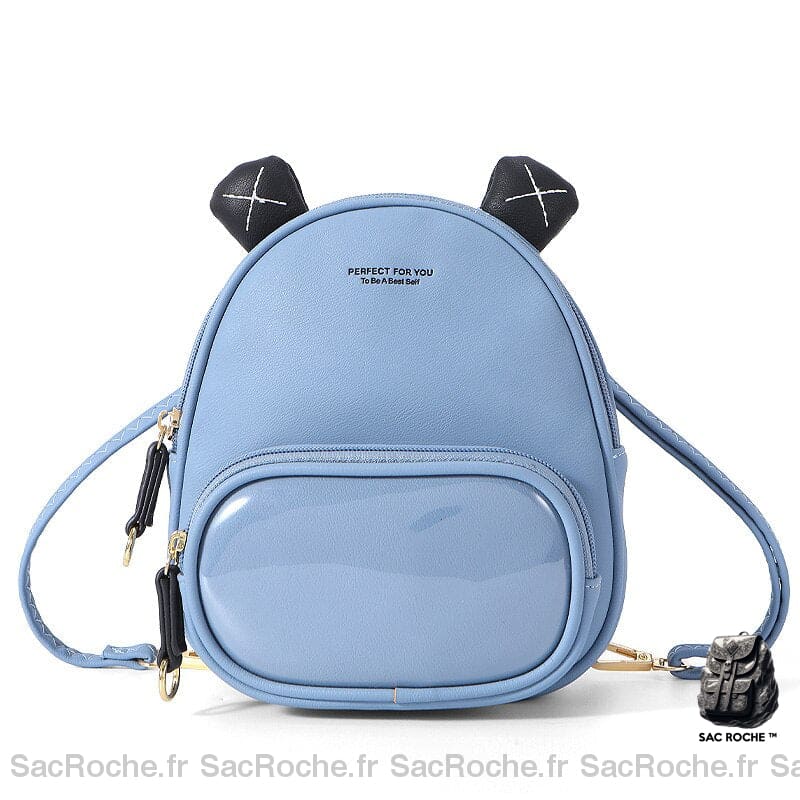 Sac À Dos Femme Kawaii Mini Bleu Clair Petit Dos Femme