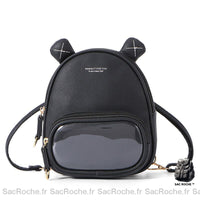 Sac à dos femme kawaii mini - modèle Noir - Sac Roche ™
