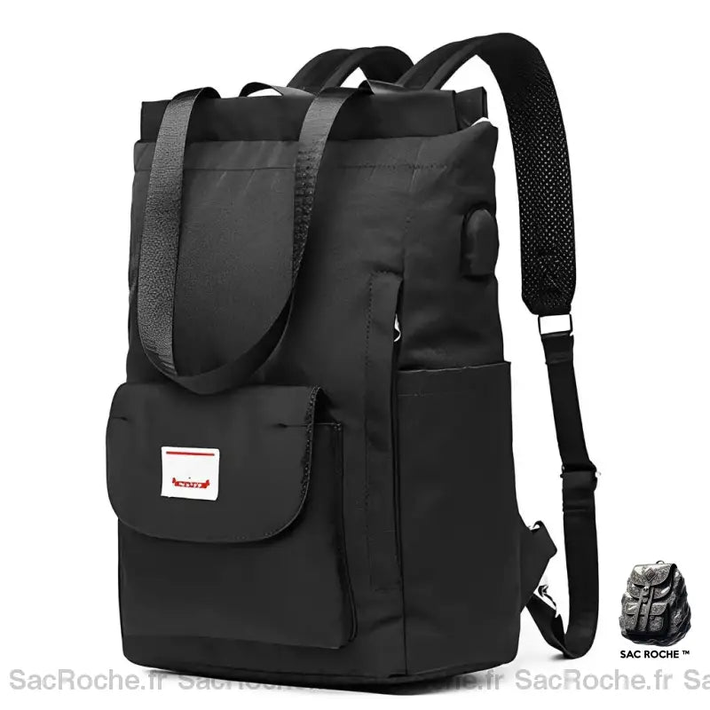 Sac À Dos Femme Léger Ordinateur Noir Sac