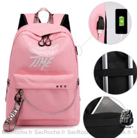 Sac à dos femme lumineux motif - modèle Rose - Sac Roche ™