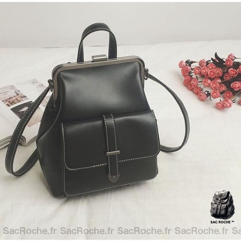 Sac À Dos Femme Marron Vintage Similicuir