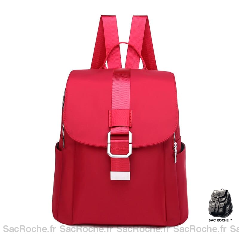 Sac À Dos Femme Minimaliste Rouge Petit