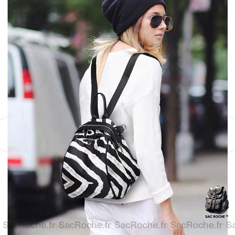 Sac À Dos Femme Motif Zèbre