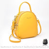 Sac à dos femme petit format multi-zip - Jaune - Sac à dos Sac à main