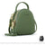 Sac à dos femme multi-zip petit - modèle Vert - Sac Roche ™