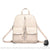 Sac à dos femme multipoches original - simili cuir - modèle Beige - Sac Roche ™