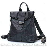 Sac à dos femme noir simili cuir - Sac Roche ™
