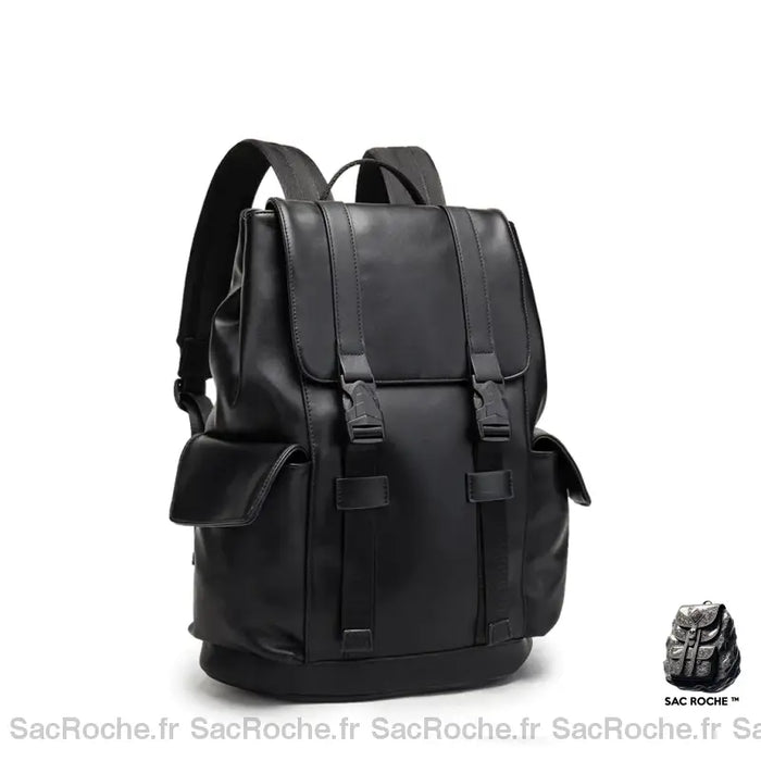 Sac À Dos Femme Noir Simili Noir Sac En Cuir