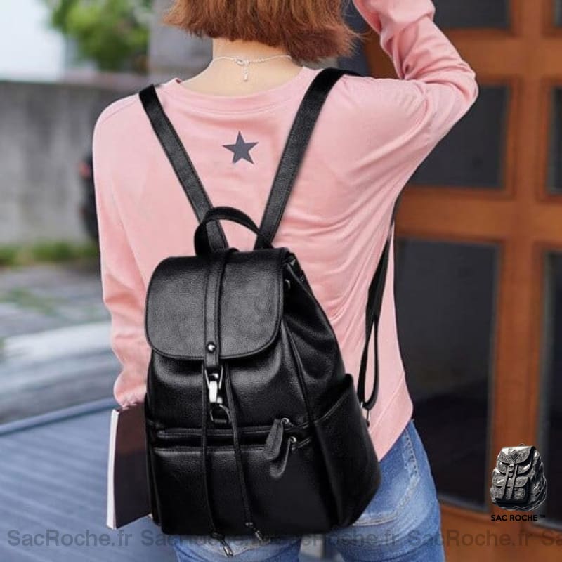 Sac À Dos Femme Noir Vintage