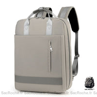 Sac à Dos Femme Ordinateur USB 15 Pouces - modèle Gris - Sac Roche ™