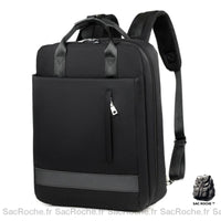 Sac à Dos Femme Ordinateur USB 15 Pouces - modèle Noir - Sac Roche ™