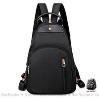 Sac à dos femme oxford petit format - modèle Noir - Sac Roche ™
