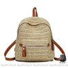 Sac À Dos Femme Plage Paille Kaki Sac De