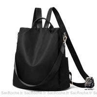 Sac à dos femme polyvalent - modèle Noir - Sac Roche ™