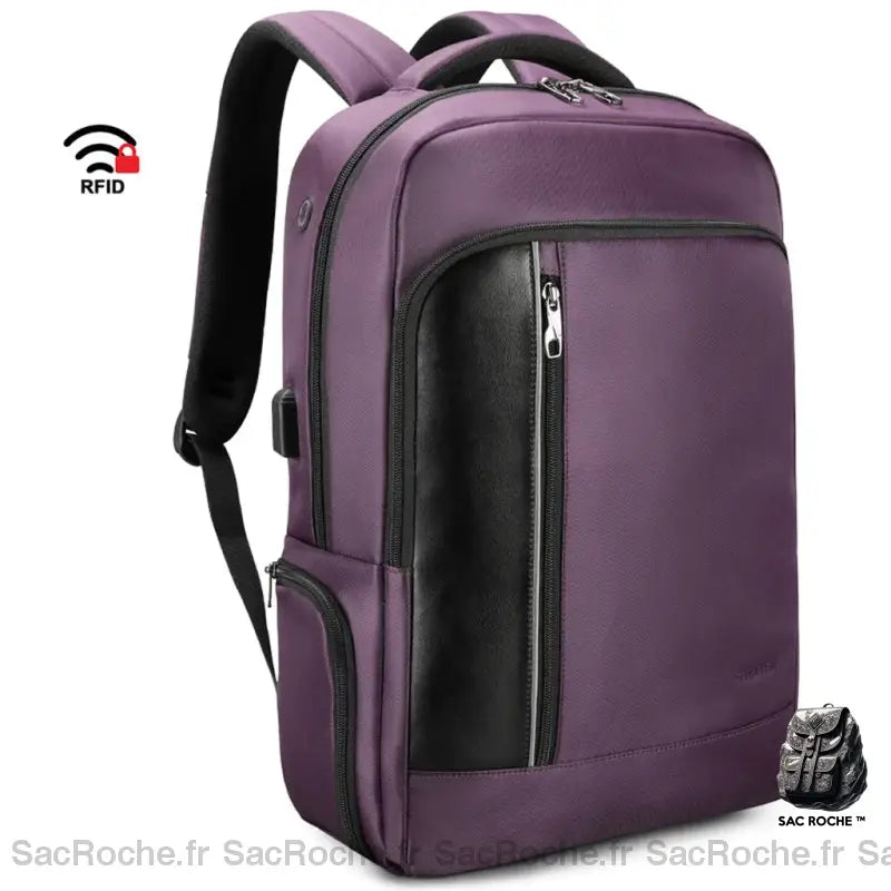 Sac À Dos Femme Portable Violet Sac Ordinateur