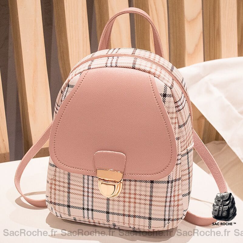 Sac À Dos Femme Pratique Et Élégant Rose Petit Dos Femme
