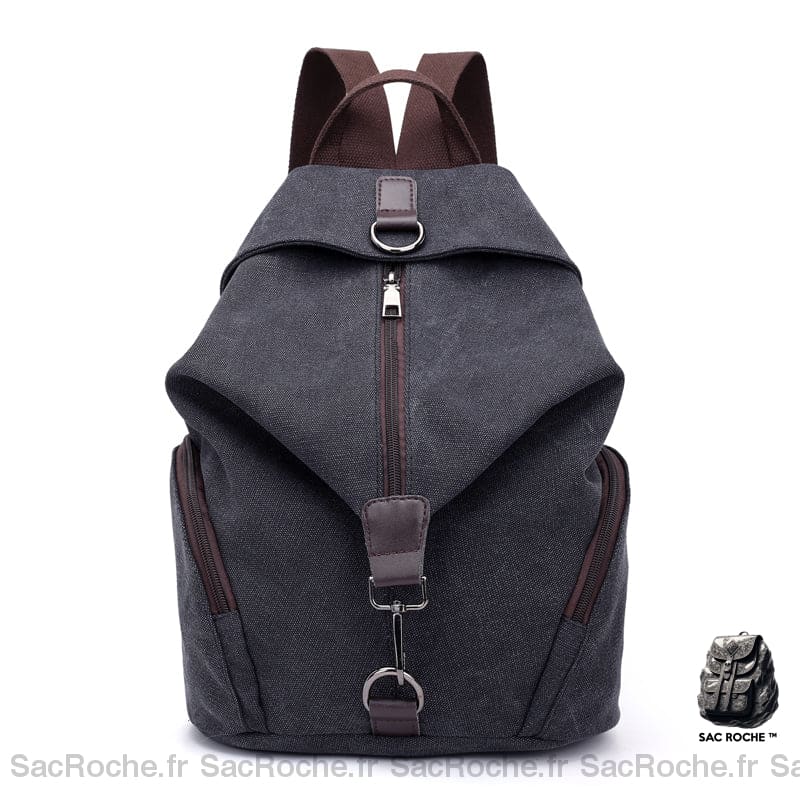 Sac à dos femme style preppy - Noir - Sac à dos scolaire Sac à dos