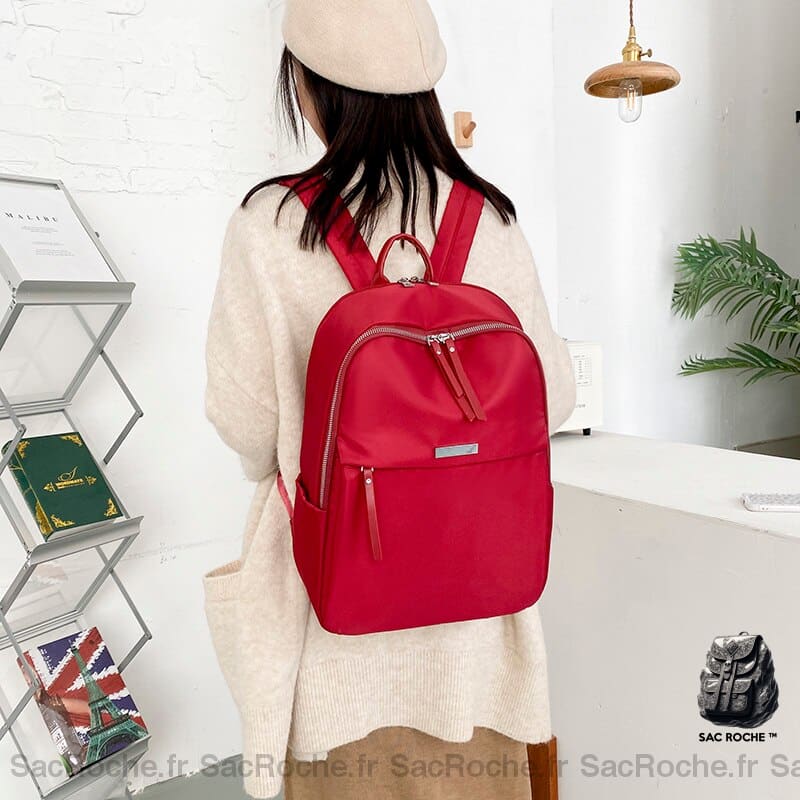 Sac À Dos Femme Préppy En Oxford