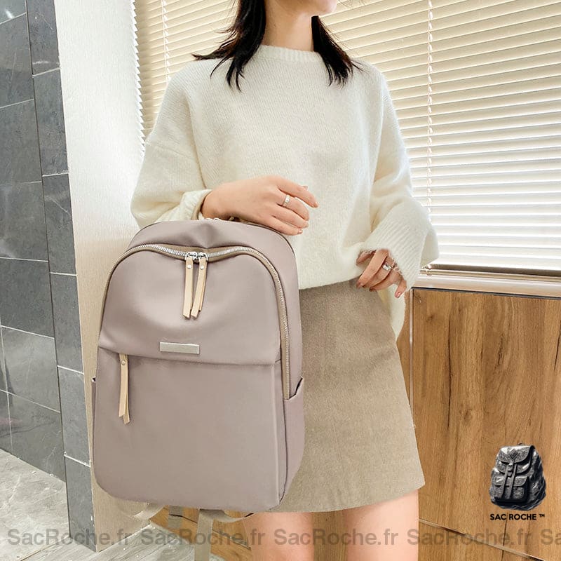 Sac À Dos Femme Préppy En Oxford