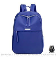 Sac à dos femme préppy en oxford - modèle Bleu - Sac Roche ™
