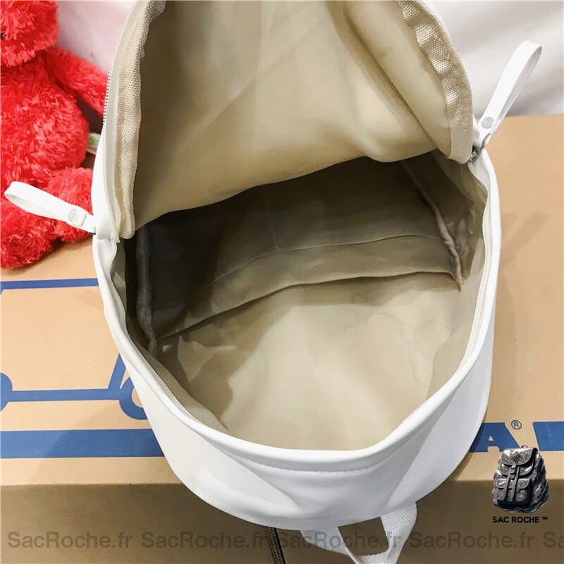 Sac À Dos Femme Preppy Simili Cuir