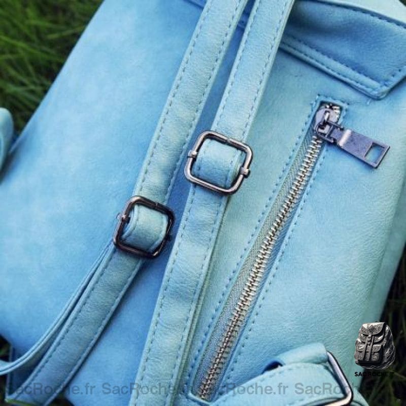 Sac À Dos Femme Pu Couleur Unie