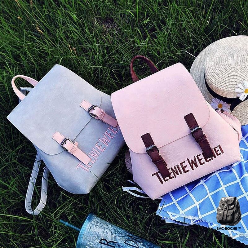 Sac À Dos Femme Pu Couleur Unie