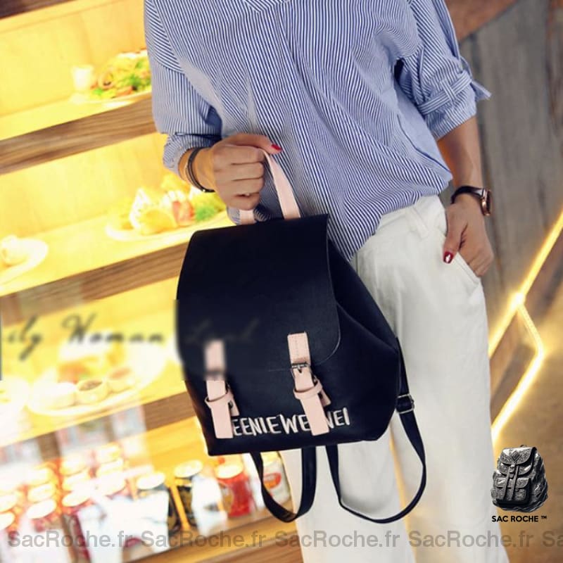 Sac À Dos Femme Pu Couleur Unie