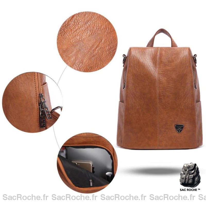 Sac À Dos Femme Pu Noir