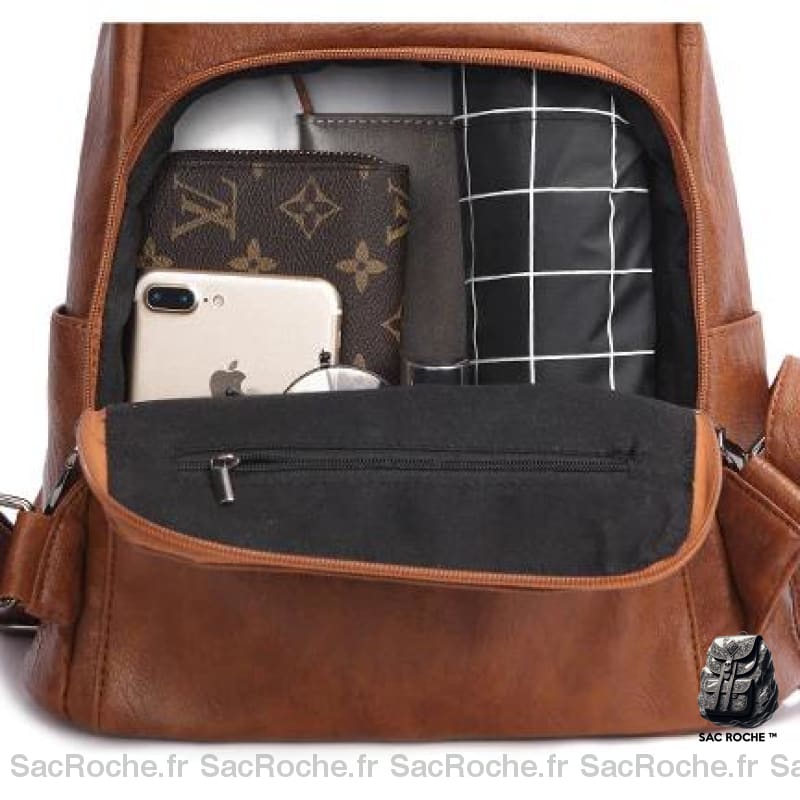 Sac À Dos Femme Pu Noir