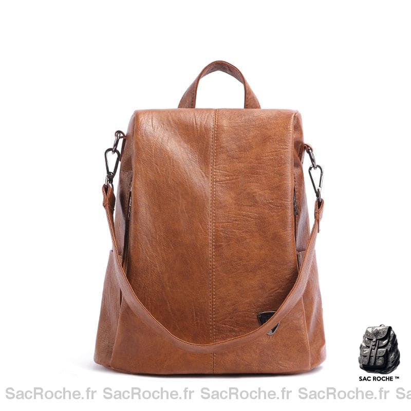 Sac à dos en cuir véritable pour femmes