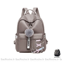 Sac à dos femme rétro - modèle Gris - Sac Roche ™