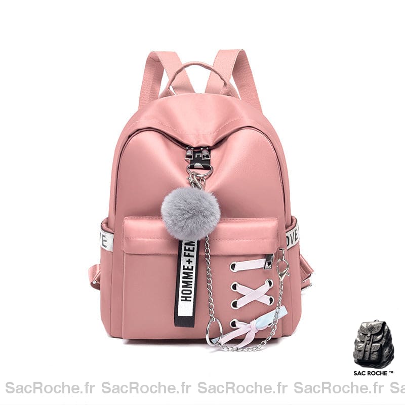 Sac à dos femme style rétro - Rose - Sac à dos Sac à dos scolaire