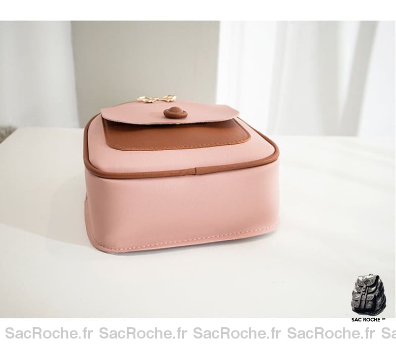 Sac À Dos Femme Rose Marron Multifonction